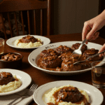 Serving Salisbury Steak with Mushrooms for a traditional, comforting family dinner.