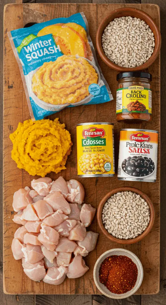 The fresh, from-scratch ingredients for the hearty and easy Southwest Chicken Chowder recipe.
