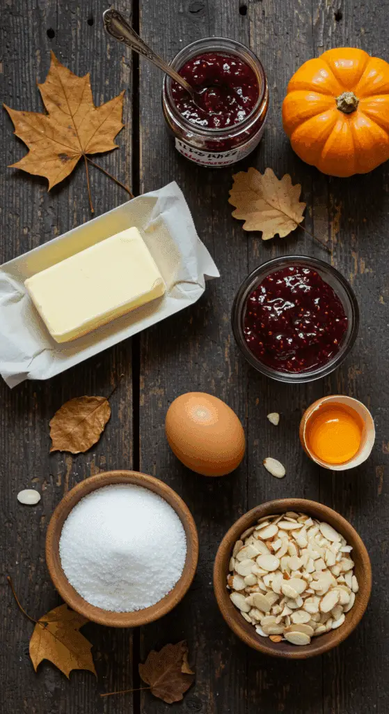 The simple, from-scratch ingredients for the easy and spooky Witch Finger Cookies recipe.
