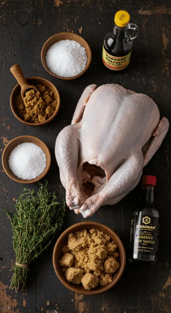 The simple, from-scratch ingredients for the classic and impressive Holiday Thanksgiving Turkey Brine.